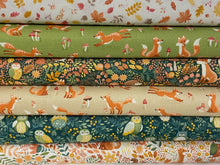 Makower Hello Autumn Wild Wood Foliage & Leaves Cream Cotton Fabric by 1/4 Metre*
