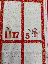 makower jolly st nick christmas metallic santa gifts advent calendar panel cotton fabric shack malmesbury 3