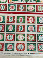 makower nutcracker christmas cotton fabric advent panel cream 2 pocket shack malmesbury