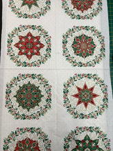 makower adorn christmas metallic bauble star flower circle placemat cream panel cotton fabric shack malmesbury