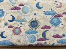 makower luna stars cream constellation cotton fabric shack malmesbury