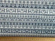 makower scandi 23 christmas cotton fabric shack malmesbury stag snowflake dove holly tree stripes grey