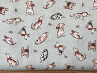 mans best friend dog puppy pup christmas holiday cosy scarf light blue cotton fabric shack malmesbury