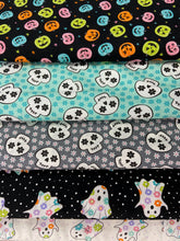 me and my sister designs moda fabboolous halloween ghost sugar skull pumpkin cotton fabric shack malmesbury