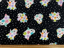 me and my sister designs moda fabboolous halloween ghost black cotton fabric shack malmesbury