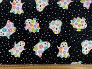 me and my sister designs moda fabboolous halloween ghost black cotton fabric shack malmesbury