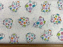 me and my sister designs moda fabboolous halloween ghost white cotton fabric shack malmesbury