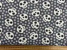 me and my sister designs moda fabboolous halloween sugar skull grey cotton fabric shack malmesbury