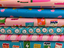 Melody Miller for Ruby Star Society Trinketry Matches Flaming Pink Cotton Fabric by the 1/4 Metre*