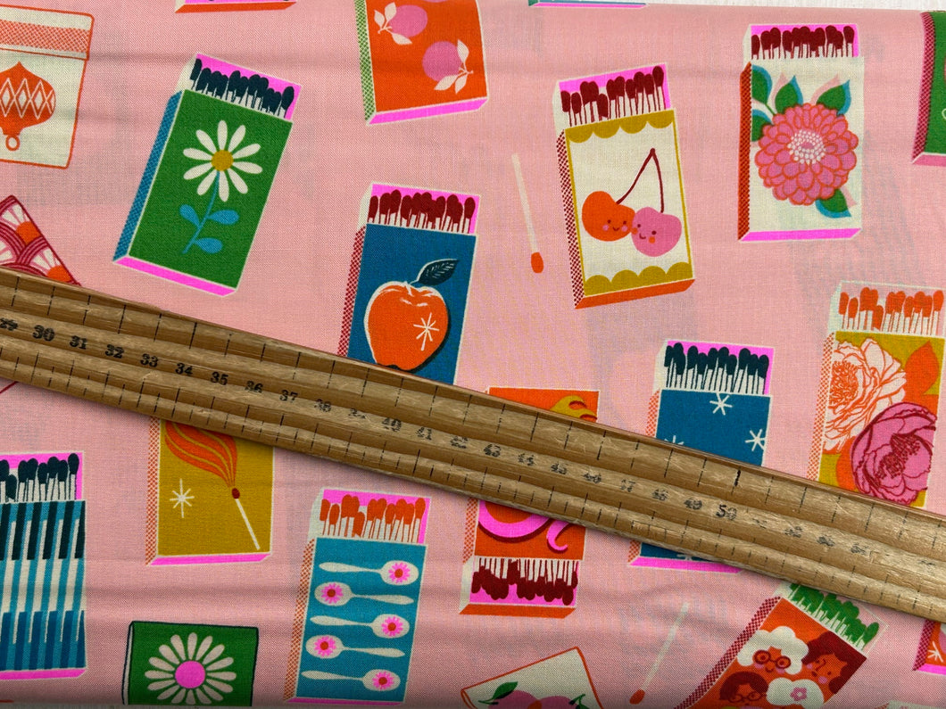 melody miller ruby star society trinketry match box matchboxes balmy pink cotton fabric shack malmesbury
