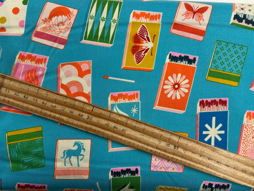 melody miller ruby star society trinketry match box matchboxes turquoise cotton fabric shack malmesbury