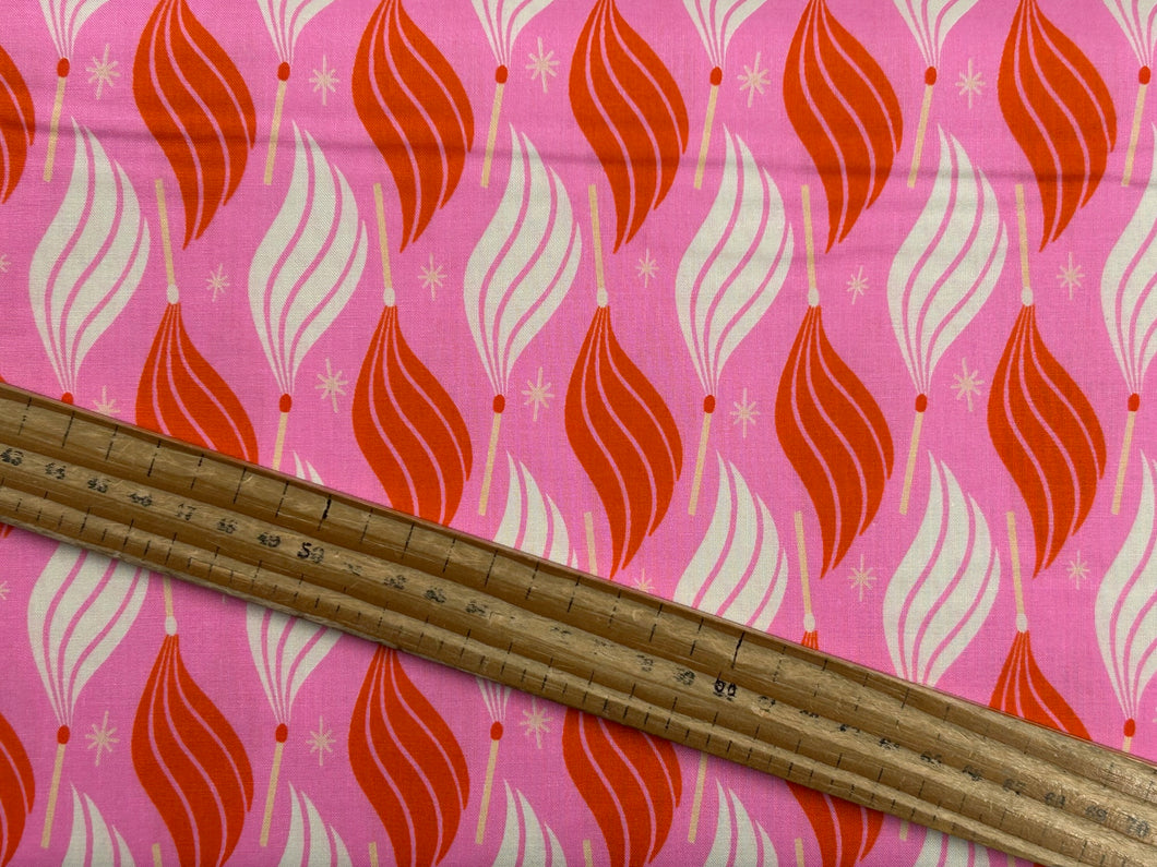 melody miller ruby star society trinketry matches flaming pink cotton fabric shack malmesbury