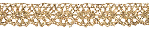 metallic gold lace trim ribbon fabric shack malmesbury ET670_GLD