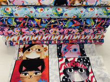 angie rozelaar studio e cat kitty music rock roll madonna bowie azel rose mew-sic legends studio e fabric shack malmesbury cotton quilting stack pic