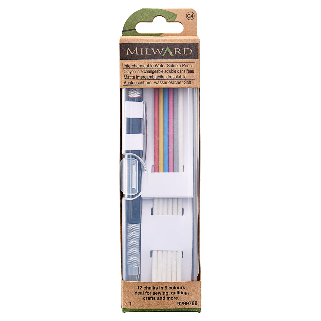 milard water soluble marking pencil chalk interchangeable various colours fabric shack malmesbury 9299788