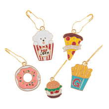 milward metal stitch markers novelty gift present knitting crochet popcorn doughnut burger pizza fries knitters knit fabric shack malmesbury