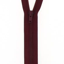 milward nylon open end zip zipper 65cm 26 inch dark wine fabric shack malmesbury 110_65_116