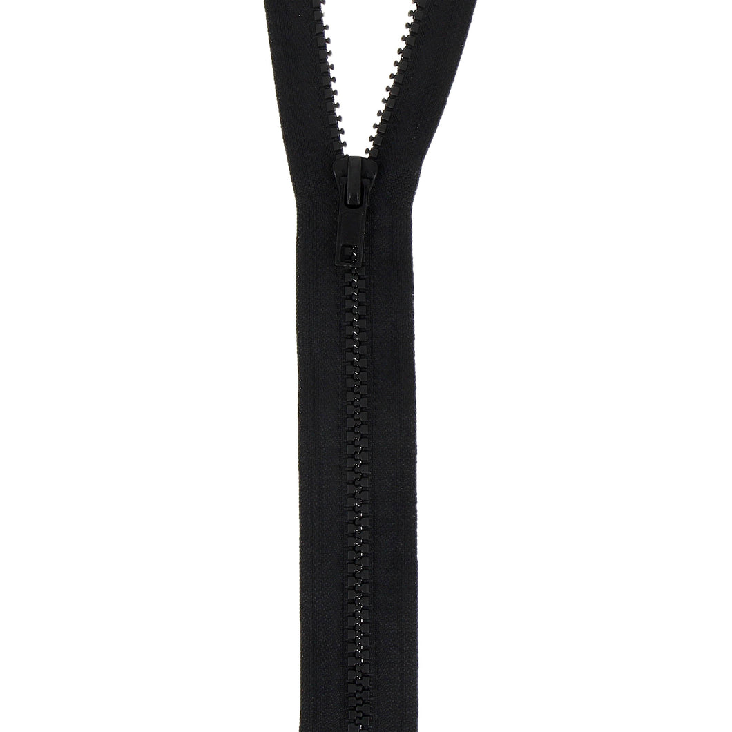 milward nylon open end zip zipper 70cm black fabric shack malmesbury 200_70_172