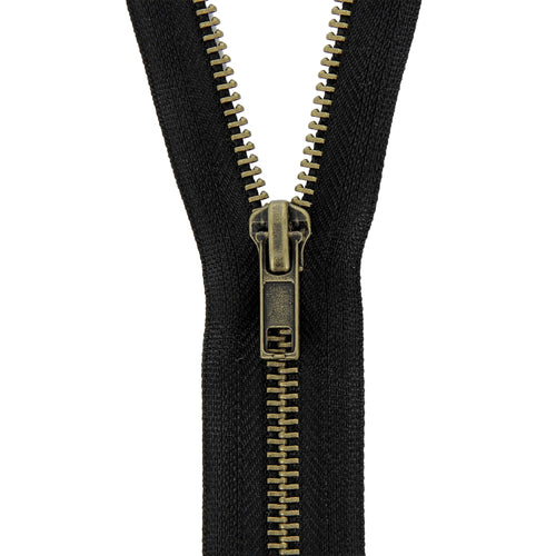 milward brass jacket open zip zipper 90cm 35 inch black fabric shack malmesbury 320_90_172