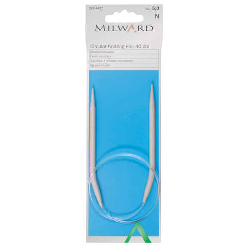 milward circular knitting needles 40cm 5.00mm smooth fabric shack knitting knit crochet wool yarn