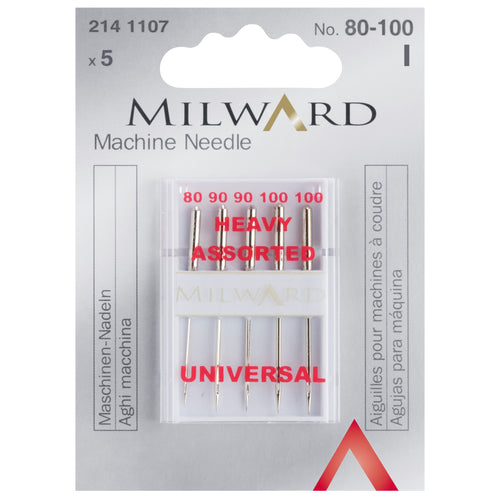 milward sewing machine needles assorted heavies 80 90 100 fabric shack malmesbury 2141107