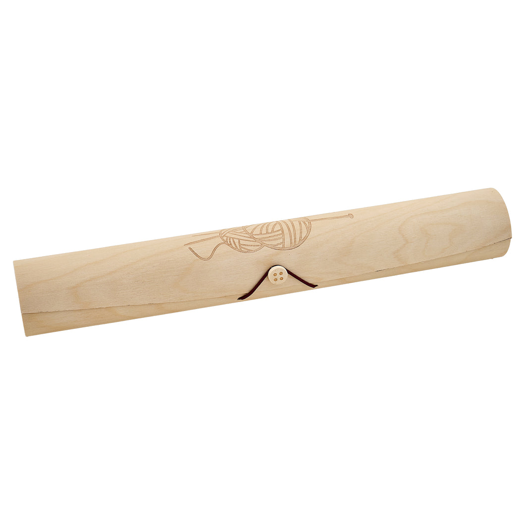 milward wooden knitting needle pin case fabric shack malmesbury 2514217