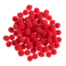 mini pom pom noses red 0.7cm pack fabric shack malmesbury PP1R