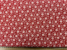 moda french general joie de vivre flowers floral ditsy trail red 8613 cotton fabric shack malmesbury