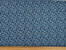 moda french general sacre bleu blue flowers floral bird ditsy pansie indigo pearl french blue fabric shack malmesbury 7619