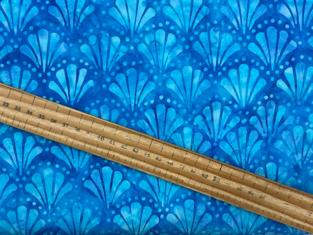 moda mermaid batiks batik pool blue shells cotton fabric shack malmesbury