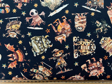 morris creative qt fabrics a haunting we will go quilt panel fabric shack malmesbury ghosts and monsters black 