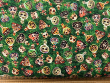 morris creative qt fabrics a haunting we will go quilt panel fabric shack malmesbury potions and skulls green 