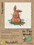 mouseloft in the woods rosie rabbit counted cross stitch embroidery fabric shack malmesbury