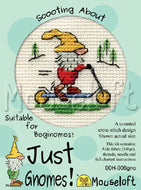 mouseloft just gnomes scooting along cross stitch kits fabric shack malmesbury
