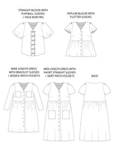 nell blouse dress sewing pattern tilly and the buttons fabric shack malmesbury dress making