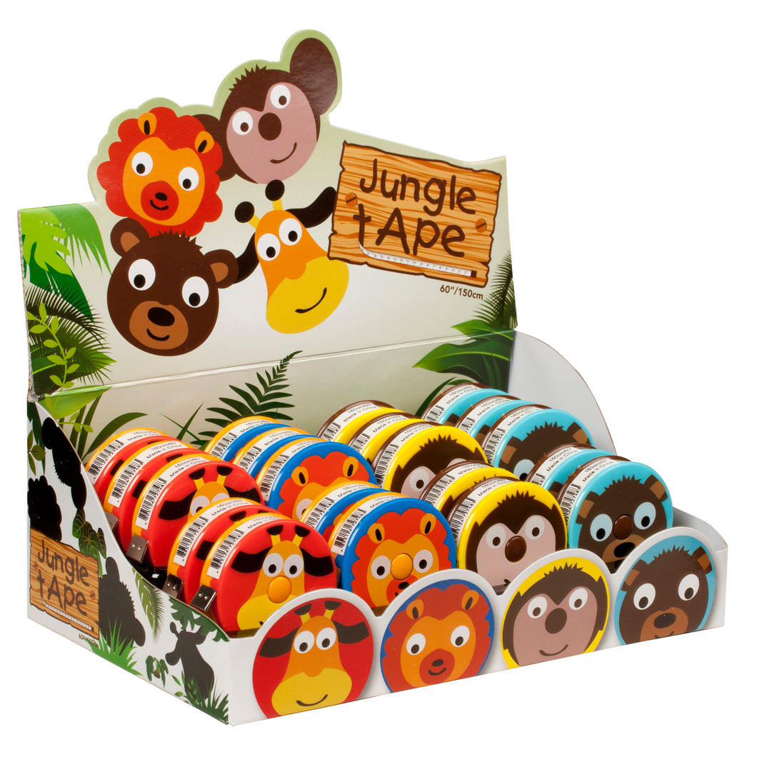 novelty retractable tape measures animals zoo fabric shack malmesbury B253_MET_ZOO_3