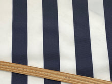 outdoor fabric Water Repellant waterproof PU Coated whitesands navy bottle green stripes striped fabric shack malmesbury 2