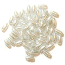 pearl oval beads 3x6mm 236_09 white  fabric shack malmesbury