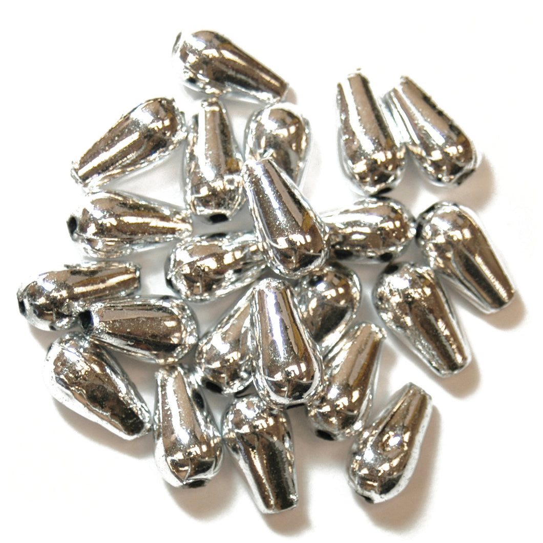 pearl drops 6x9mm beads 239_01 silver fabric shack malmesbury