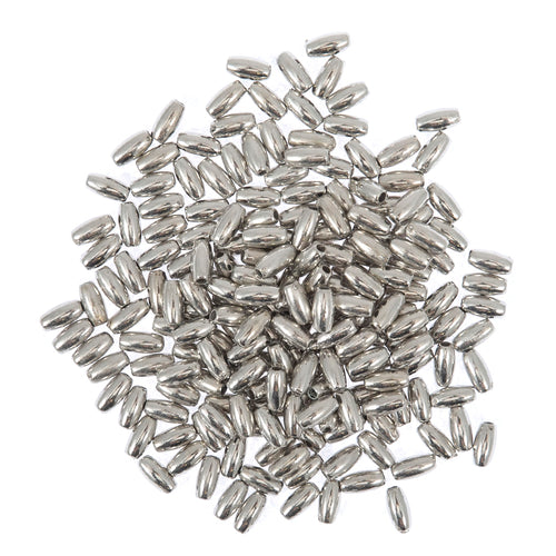 pearl oval beads 3x6mm 236_01 silver fabric shack malmesbury