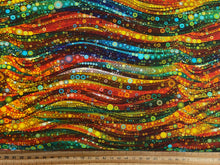 peggy collins camelot fabrics gigi in the garden stained glass abstract circles multi cotton fabric shack malmesbury