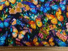 peggy collins camelot fabrics gigi in the garden stained glass floral butterfly butterflies garden cotton fabric shack malmesbury