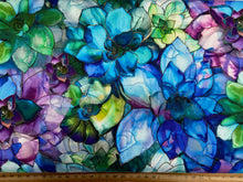 peggy collins camelot fabrics gigi in the garden stained glass floral succulents garden cotton fabric shack malmesbury