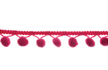 pom pom pompom trim cerise pink fabric shack malmesbury ET601_164