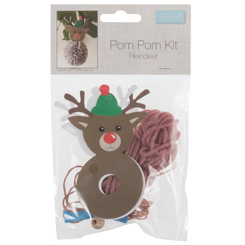 Trimits Christmas Craft Kit Pom Pom Reindeer