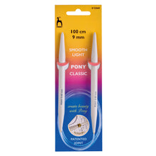 pony circular fixed knitting needles pins classic 100cm 9.00mm knit wool yarn fabric shack malmesbury P52668