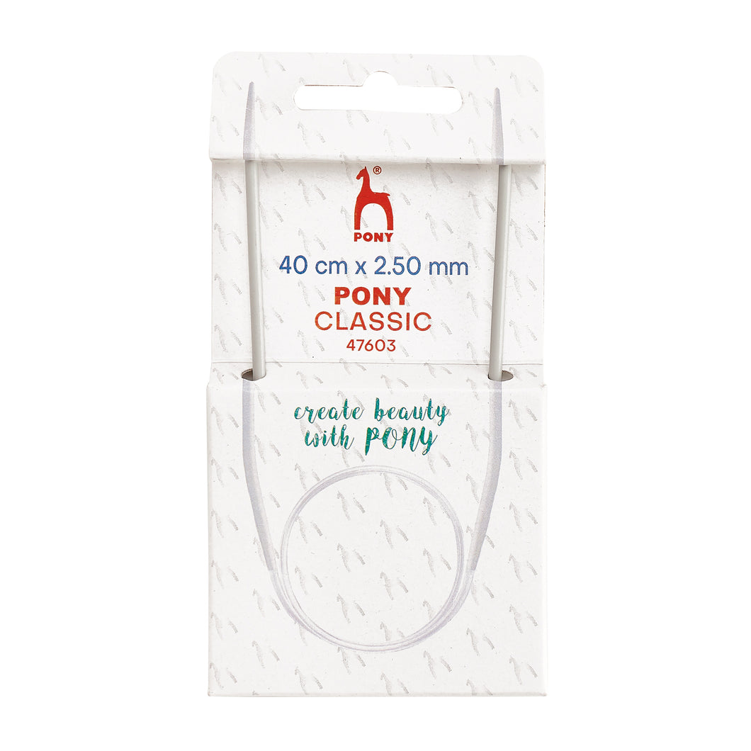 pony circular knitting needles 40cm 2.50mm smooth fabric shack knitting knit crochet wool yarn