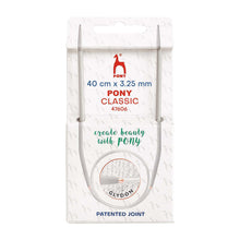 pony circular knitting needles 40cm 3.25mm smooth fabric shack knitting knit crochet wool yarn