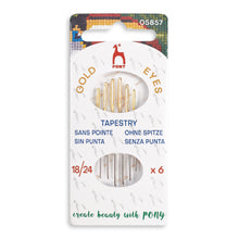pony tapestry needlepoint needles gold eye 18-24 fabric shack malmesbury P05857
