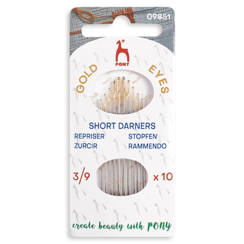 pony gold eye hand sewing needles darners darning fabric shack malmesbury P09851
